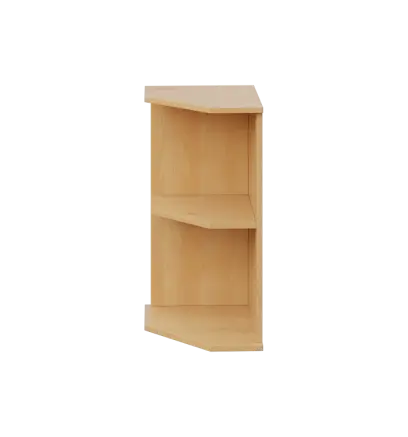 LZ 2 - 3 kancelářská skříň, rohová, levá, 750x360x450, javor horský